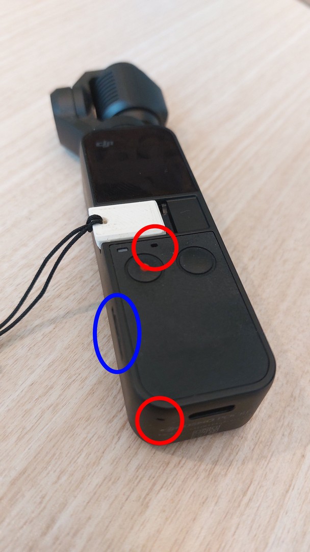 An in-depth view of the DJI Osmo Pocket for traveling Buttons